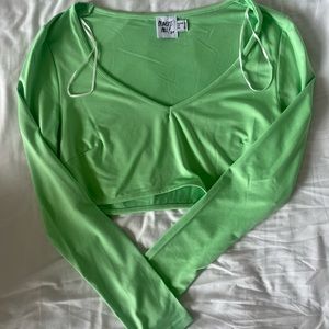 Green Princess Polly cropped Long sleeve | Size 8
